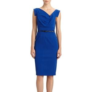 Black Halo “Jackie O” Belted Sheath Dress